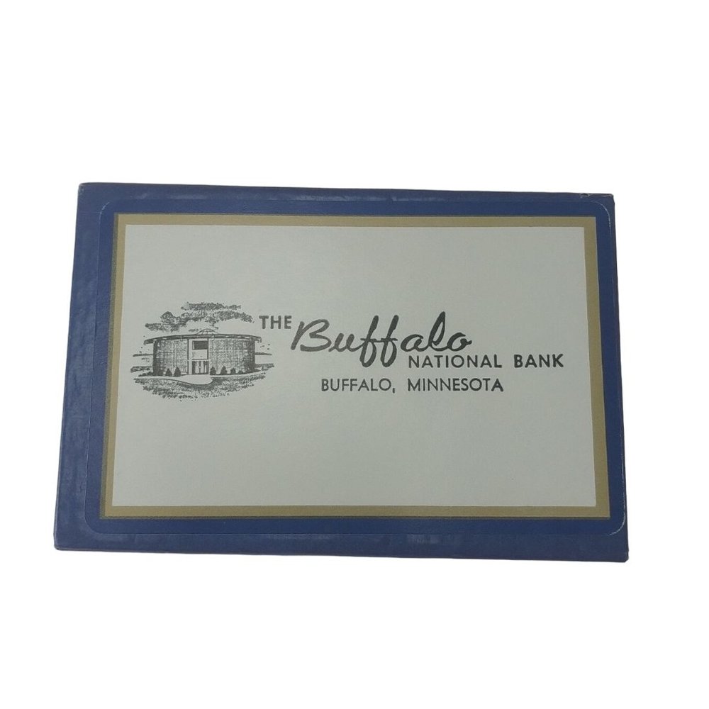 The Buffalo National Bank Buffalo, Minnesota Deck Playing Cards Vintage